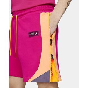 Nike men’s Jordan 23 Engineered Fleece shorts fireberry Citron Sz Lg CZ4…